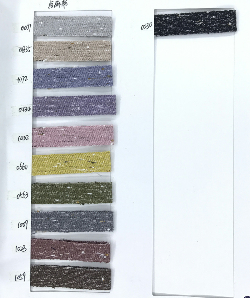 Double Face Cotton Linen Ribbon 6mm-40mm Custom Ribbon Rolls OEM