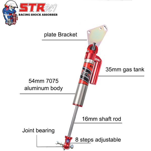 ATS Adjustable Steering Shock Absorber Nitro Steering Stabilizer Shock
