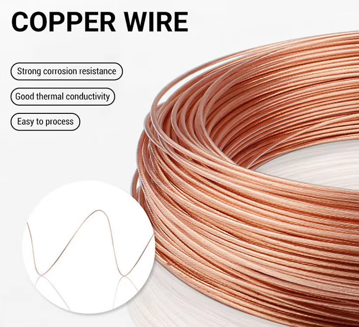 Enamelled Bare Pure Copper Wire 0.2mm To 12mm H65 Mill Polished Bright