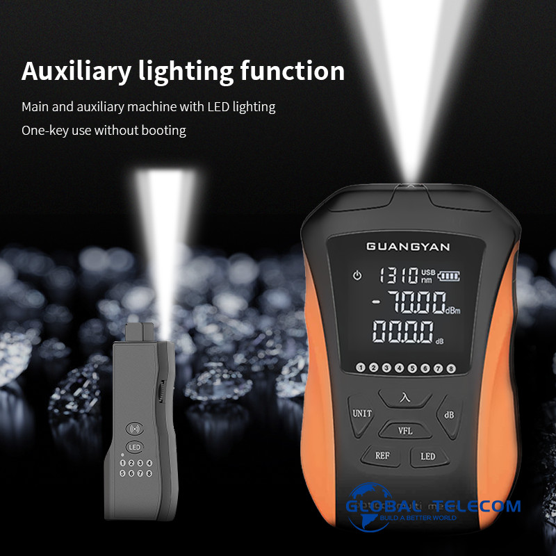 multi function Mini Optical Power Meter , 5 in 1 Opm Power Meter rechargeable battery