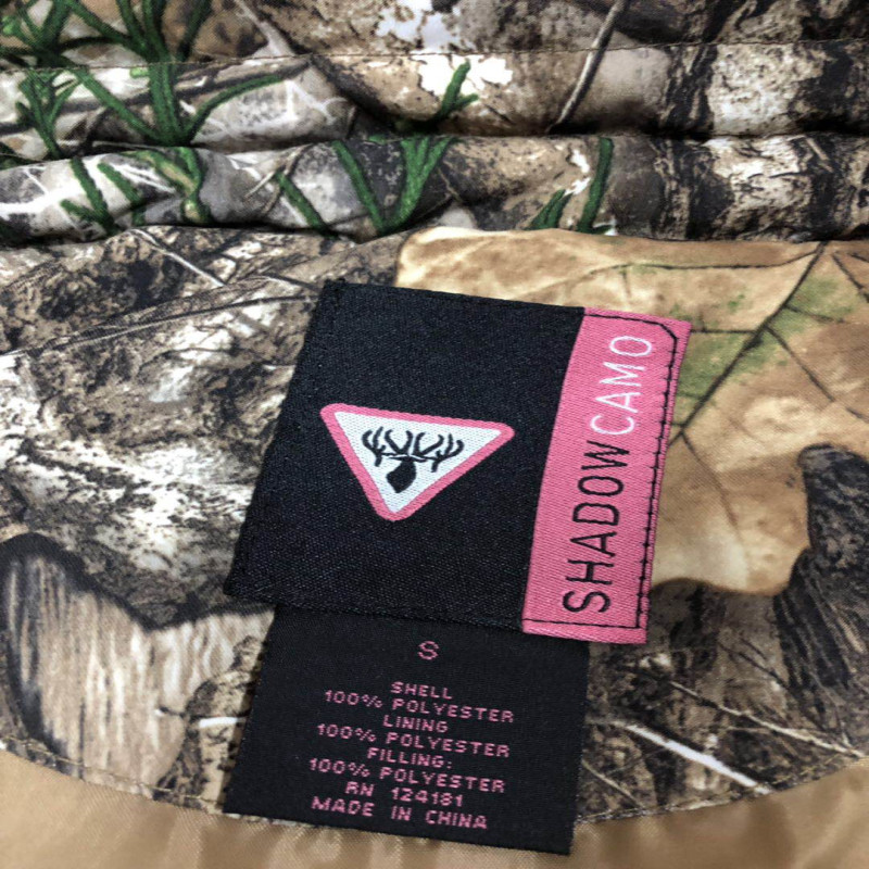 High Collar Camo Print Utility Gilet Vest With Thermo Reflective Lining
