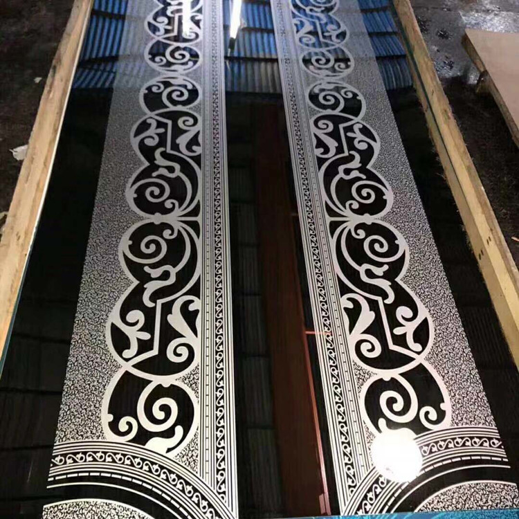 SS 201 304 Elevator Stainless Steel Sheet Plate 1mm Mirror Color Decorative Etching