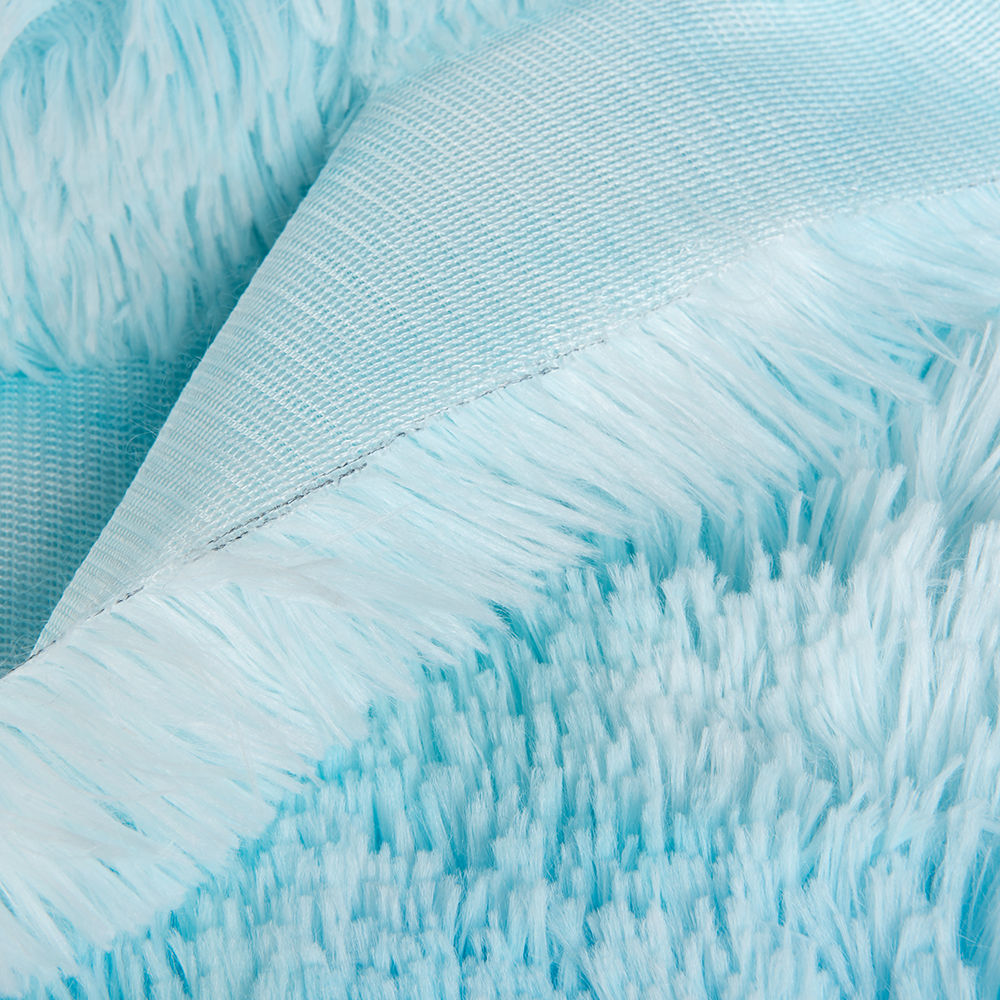 Knitted Fabrics 58/60" Width Colorful Printing PV Plush Fabric with Swirling Plush Fur