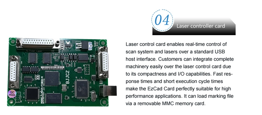 10W 20W 30W 50W 100W 3d fiber laser marking machine 100w Q-Switched Pulsed Fiber Lasers Marking Machine