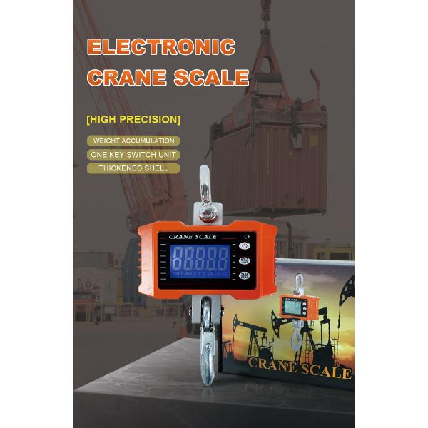 500kg Crane Scale LED/LCD Display OEM Customizable Remote Control Industrial Hanging Scale Electronic Digital Accuracy 50g