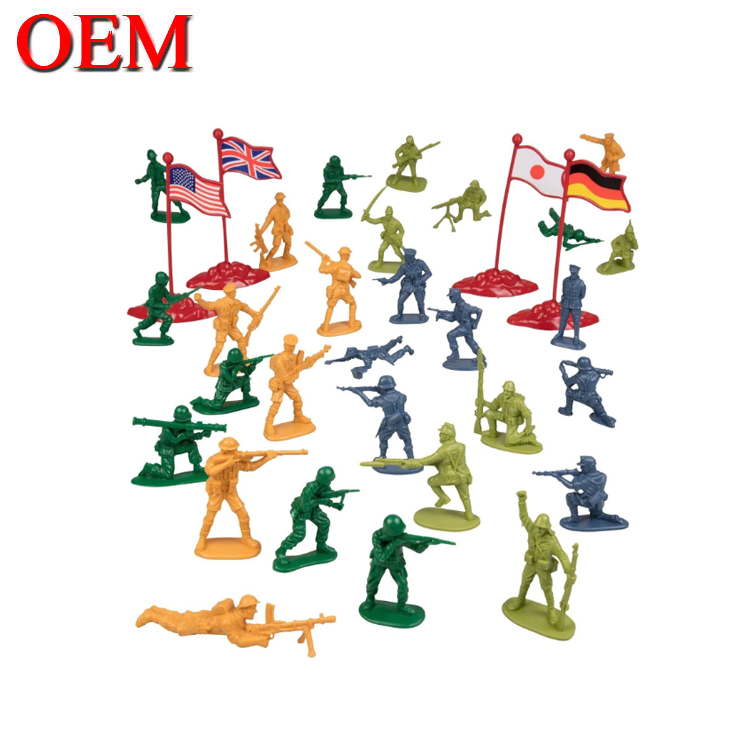 Custom Army Man OEM Soldiers Action Figurines Playing Set Military plastic toy figure