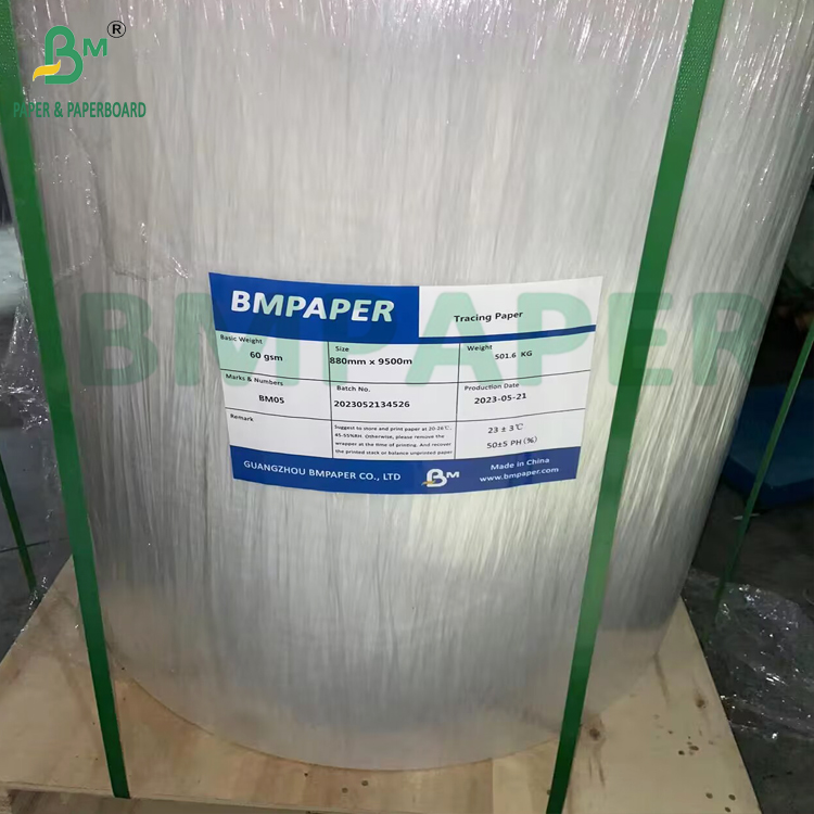 Transparent Tracing Paper 24 In X 50 Yds Sketch And Trace Roll White Color