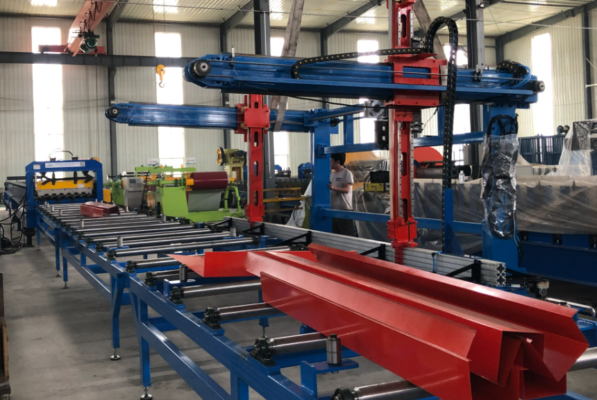 Composite Deck machine stacker