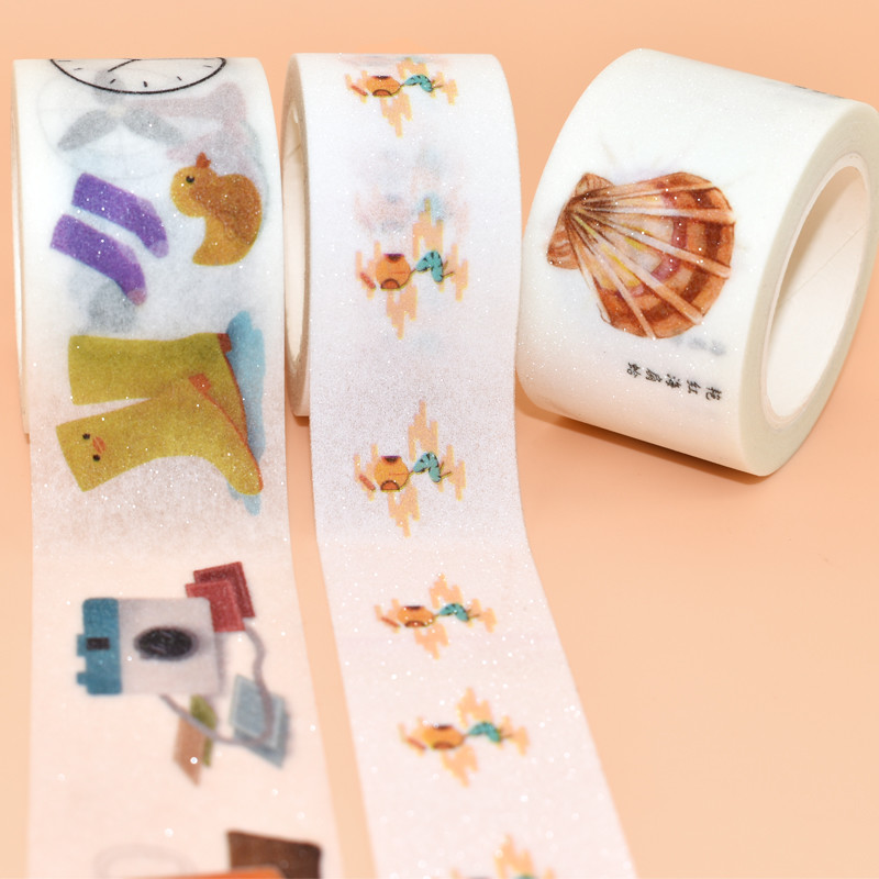 Custom Print Glitter Christmas Decorative Washi Tape