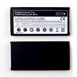 S5 Samsung Phone Battery Replacement 100% Pure Cobalt 2800mAh Capacity 3.85v
