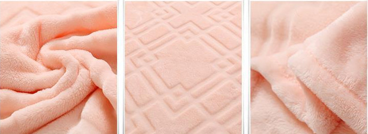 Cozy King Size Flannel Blanket Throw Blanket For Bed / Sofa Warm Plush Eco Friendly