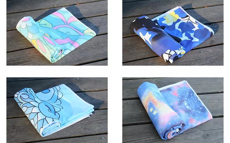 Non Slip Large Microfiber Beach Towels 65*185cm Printable Non Skid Yoga Towel