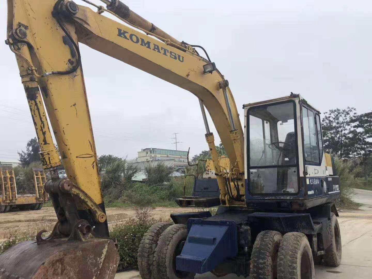 Direct Injection Engine PC120-5 12T Used Wheel Excavator
