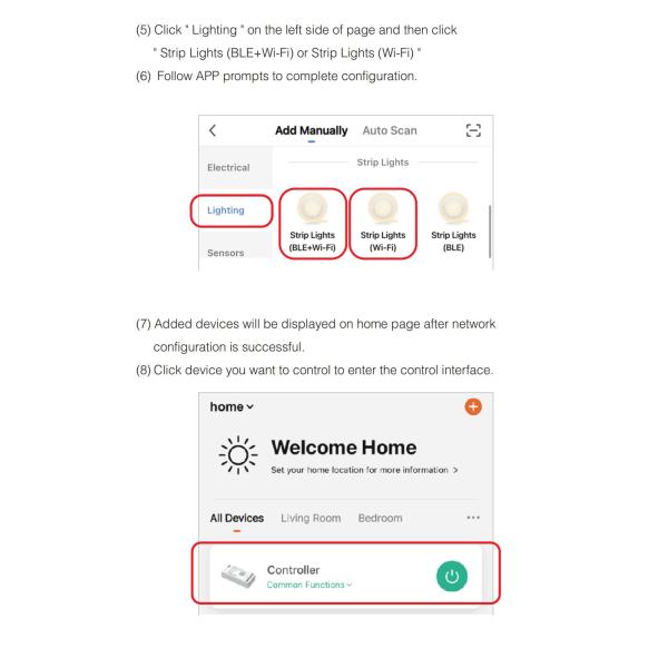 WB5 Controller LED Strip Light Parts 5CH RGB RGBW CCT Dimmer Controller