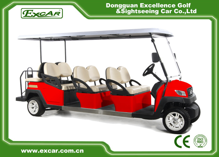 Comfortable Electric 8 Seater Golf Cart For Sightseeing 114MM Grounding Clearance