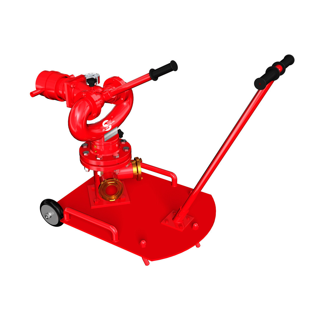 Mobile Wireless Electric Remote Control Self Swinging Moveable Fire Monitor