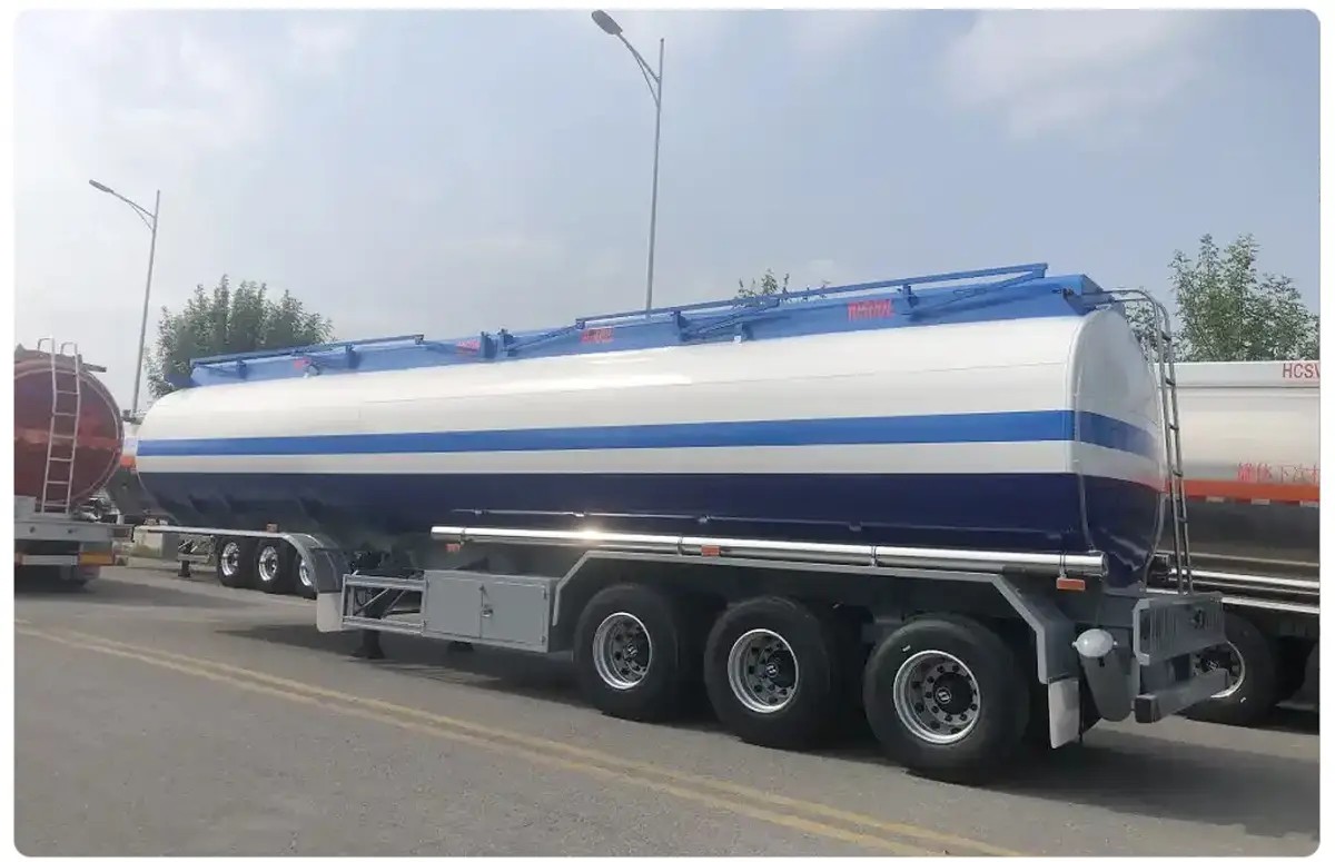 3 Axle 40000l Carbon Steel transport liquid or gaseous various chemical product carbon compounds heavy duty Fuel Tanker Trailer