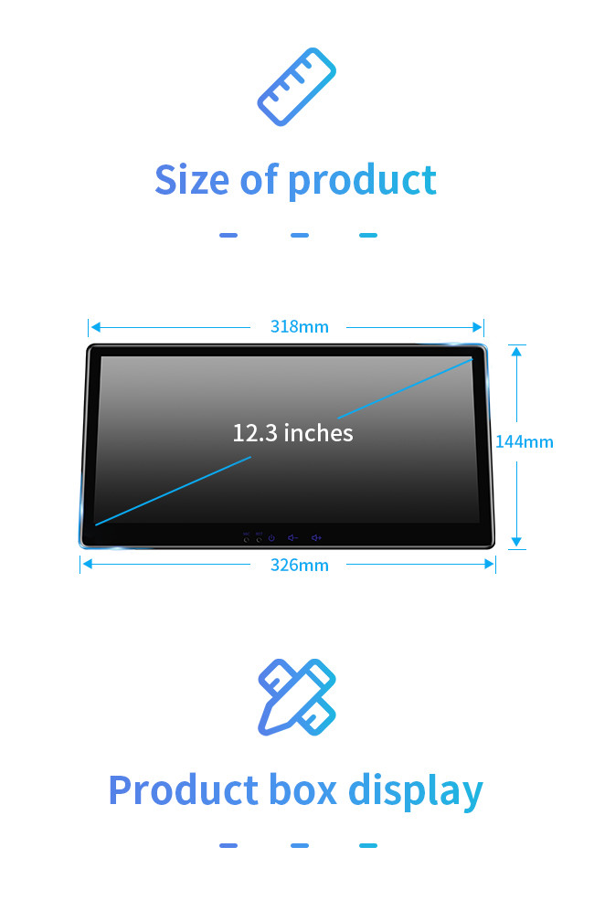 WiFi 4G Carplay HD Car Audio GPS Navigation Large Screen 12.3 Inch Android Universal Navigation