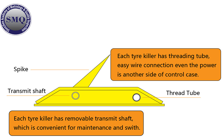 Tire Automatic Spike Barrier Boom Vehicle Manual Tyre Killer Customized