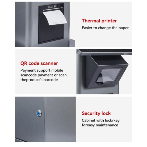 21.5 Inch Touch Screen Self-Service Kiosk with NFC Payment and Customizable OS for Restaurants and Retail