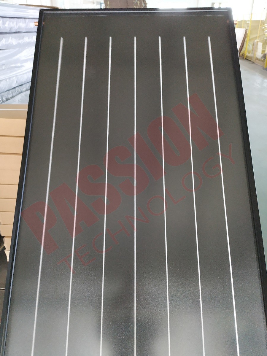 Red Copper Flat Plate Solar Collector 250L Compact Pressure Solar Water Heater