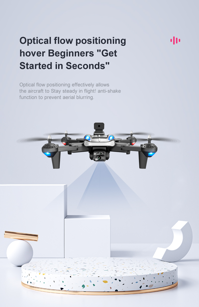 K8 Pro Drone With 4k Dual Camera Wifi Fpv Optical Flow Positioning Four-way Obstacle Avoidance Dron Rc Quadcopter