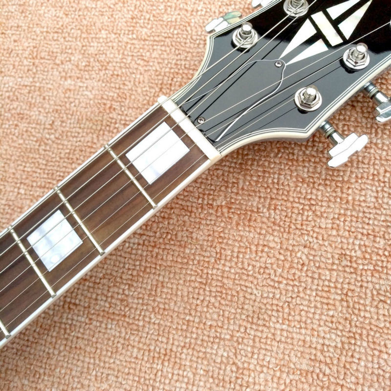 New style high quality custom LP electric guitar, metallic blue, chrome hardware electric guitar, free shipping