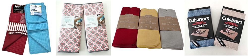 38x50cm Absorbent Microfiber Dish Drying Pad And Mat For Kitchen