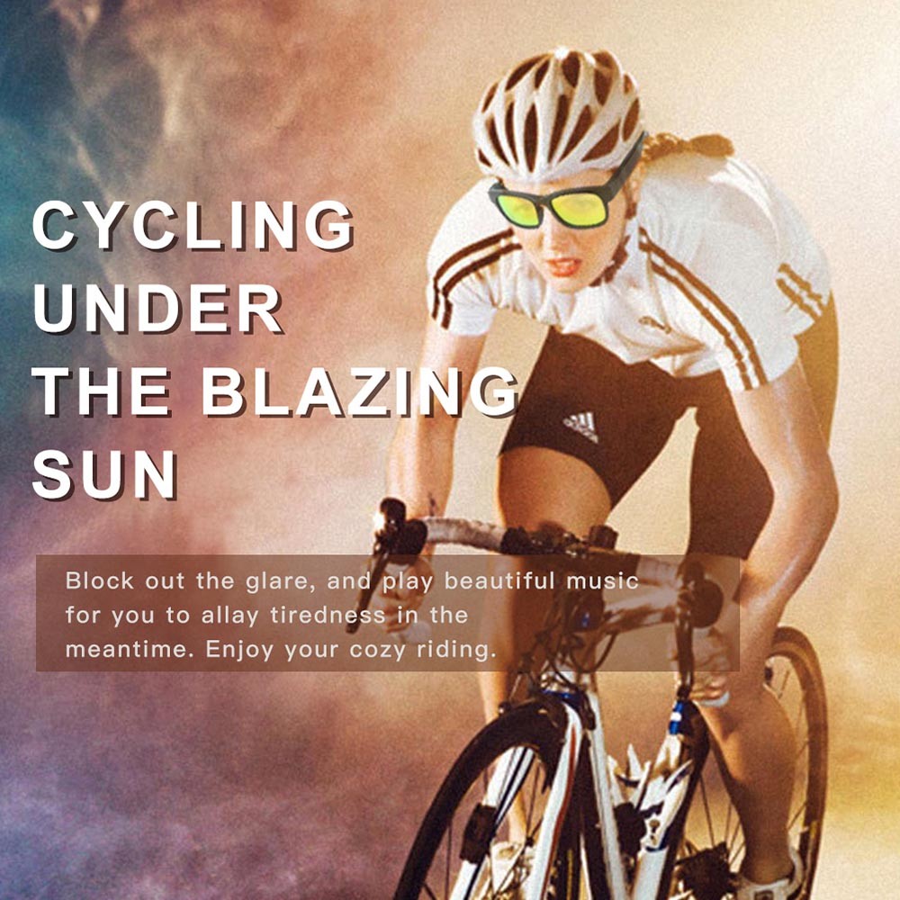 Bluetooth Earphone Smart Glasses With Mic Sport Ipx7 Waterproof Microphone Speaker