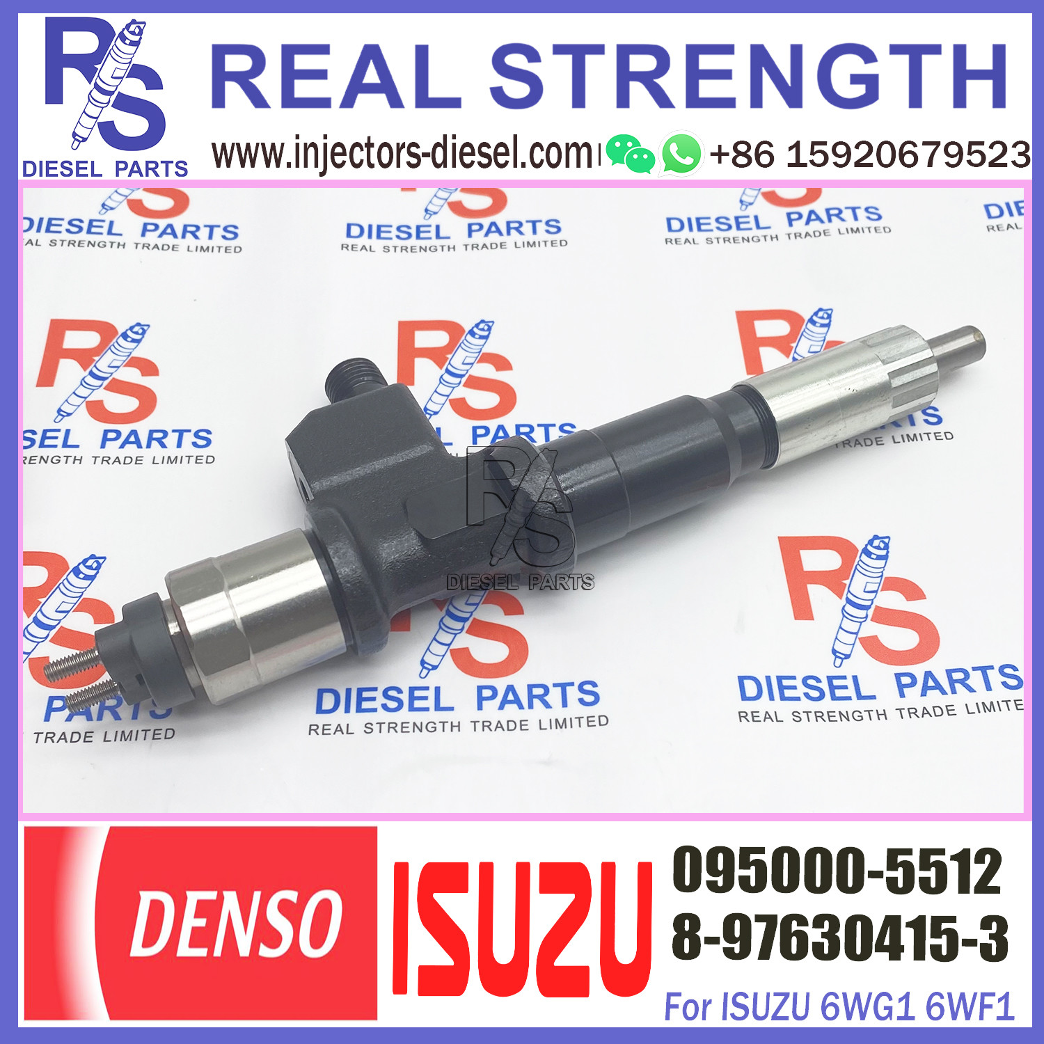 Diesel Fuel Injector Common Rail Injector Assembly 095000-5511 095000-5510 095000-5512 for ISUZU 6WG1 6WF1 6UZ1