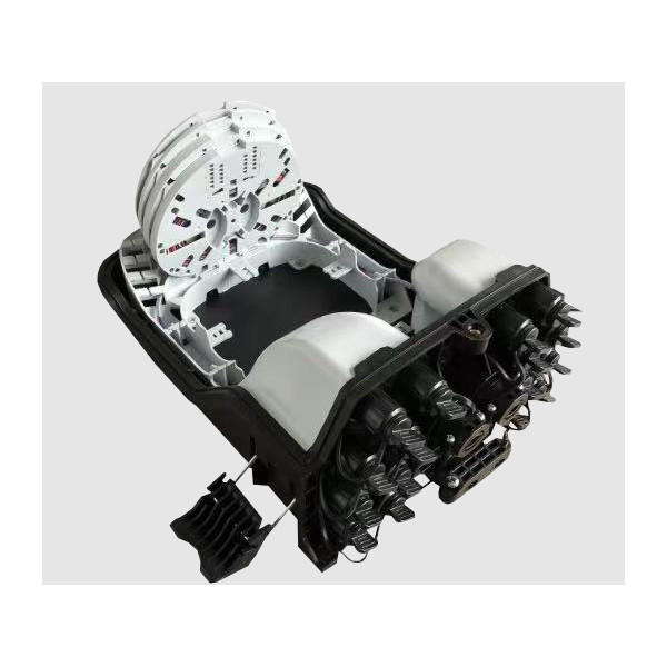 16 Core Black Outdoor Fiber Optic Distribution Box With 16 Pcs SC Adapter