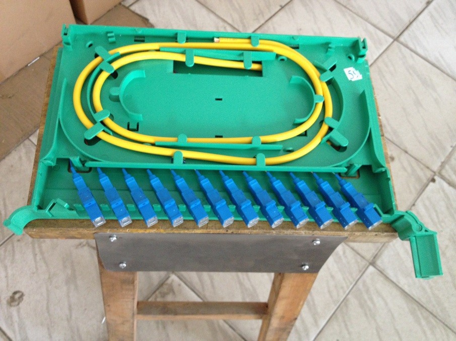 24 Core Fiber Carbon 2U Odf Optical Distribution Frame