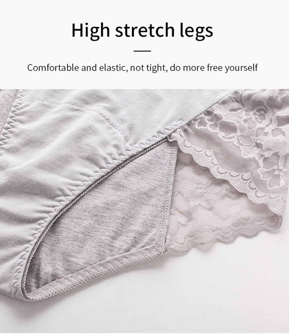 Custom Physiological Panty Breathable Menstrual Leakproof Lace Panties Cotton Sexy Lace Period Underwear