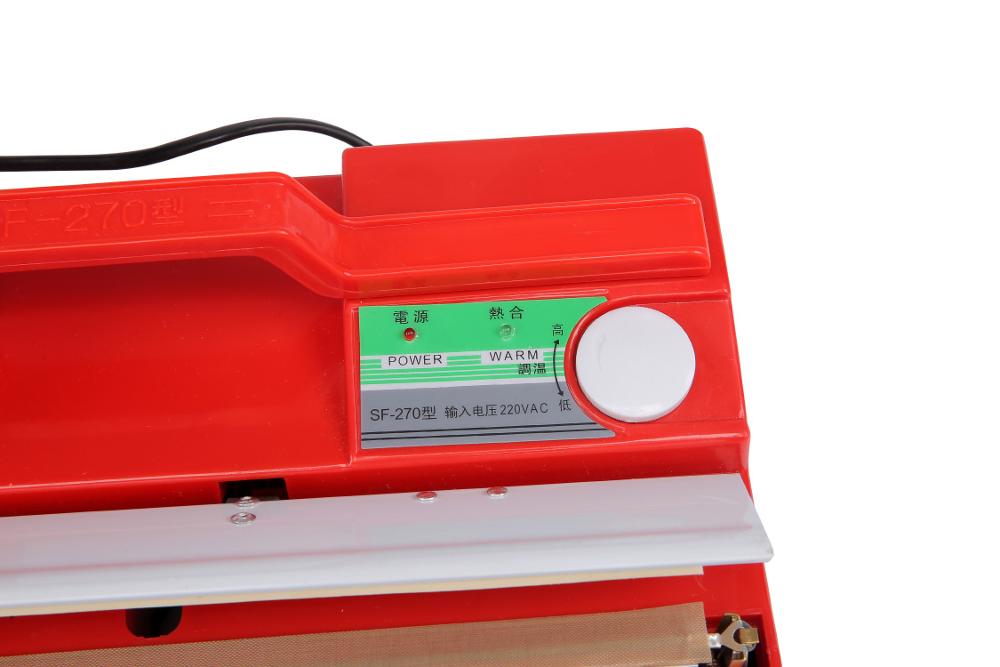 DUOQI SF-270 Red Color Manual Plastic Hand Press Handy Sealer for Versatile Packaging