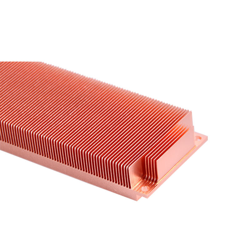 CNC Machining Waved Fins Heat Sink , Copper Skived Fin Heat Sink For LED Lighting