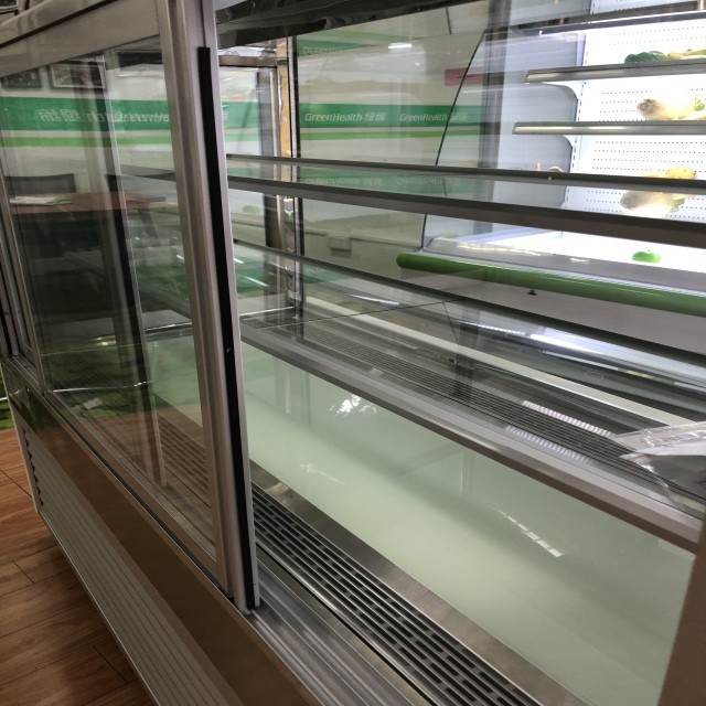 Customized Square Cake Display Freezer R134a / R404 Refrigerant 220V 50HZ