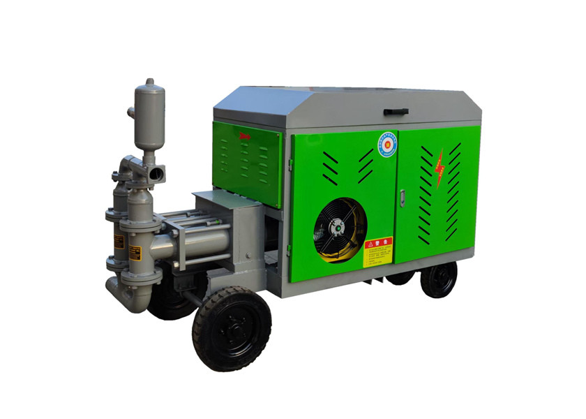 Green Gypsum Mortar Grout Pump 12 M3/H Floor Heating Backfill