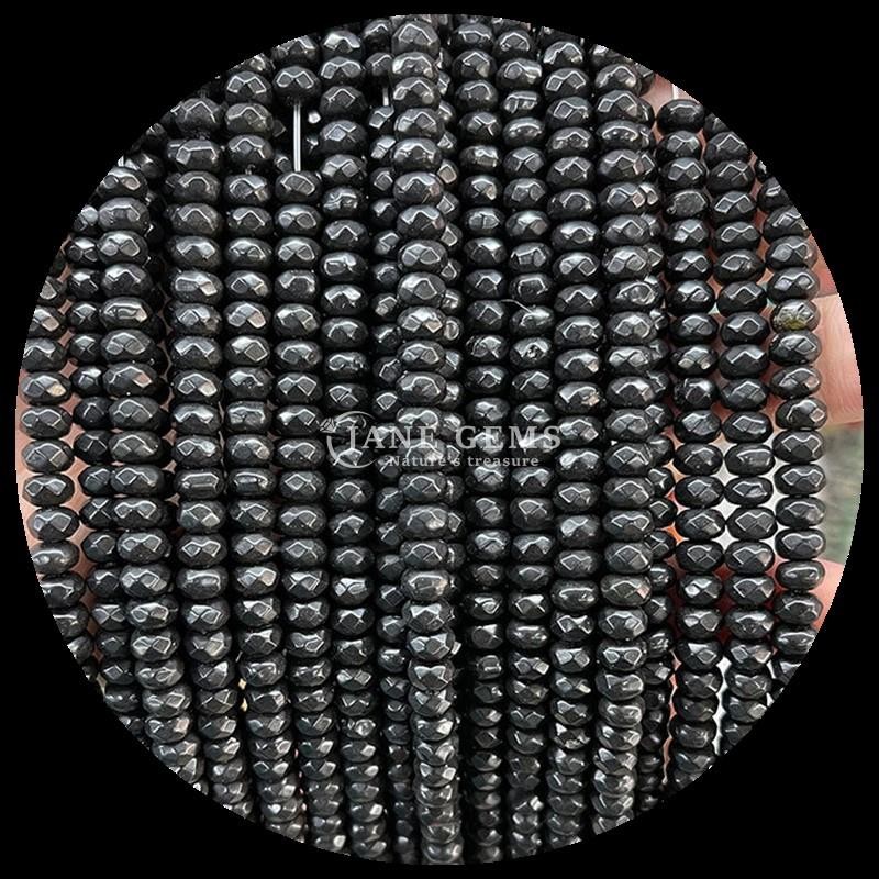 Indian Agate Green Dot Natural Gemstone Bead Strands Natural Gemstone Faceted Abacus Beads for Custom Gifts