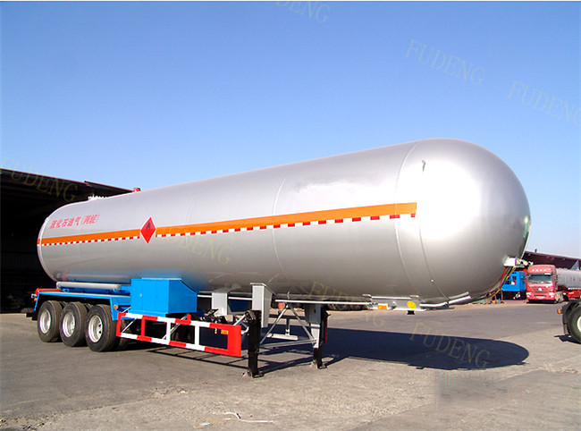 59700 Liters 25 Ton LPG Tank Trailer With 20% Vapor Space , LPG Transport Trailer