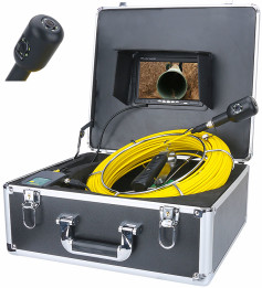 145° Angle Drain Sewer Pipe Inspection Camera 7inch High Accurate