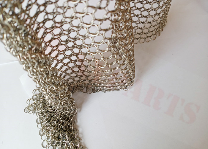 Stainless Steel 10mm Metal Ring Mesh Curtain For Interior Decoration