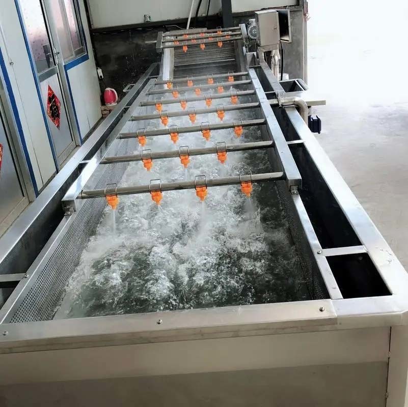 Air Bubble Food Cleaning Machine For Banana Fruit Washing 6kw 380v
