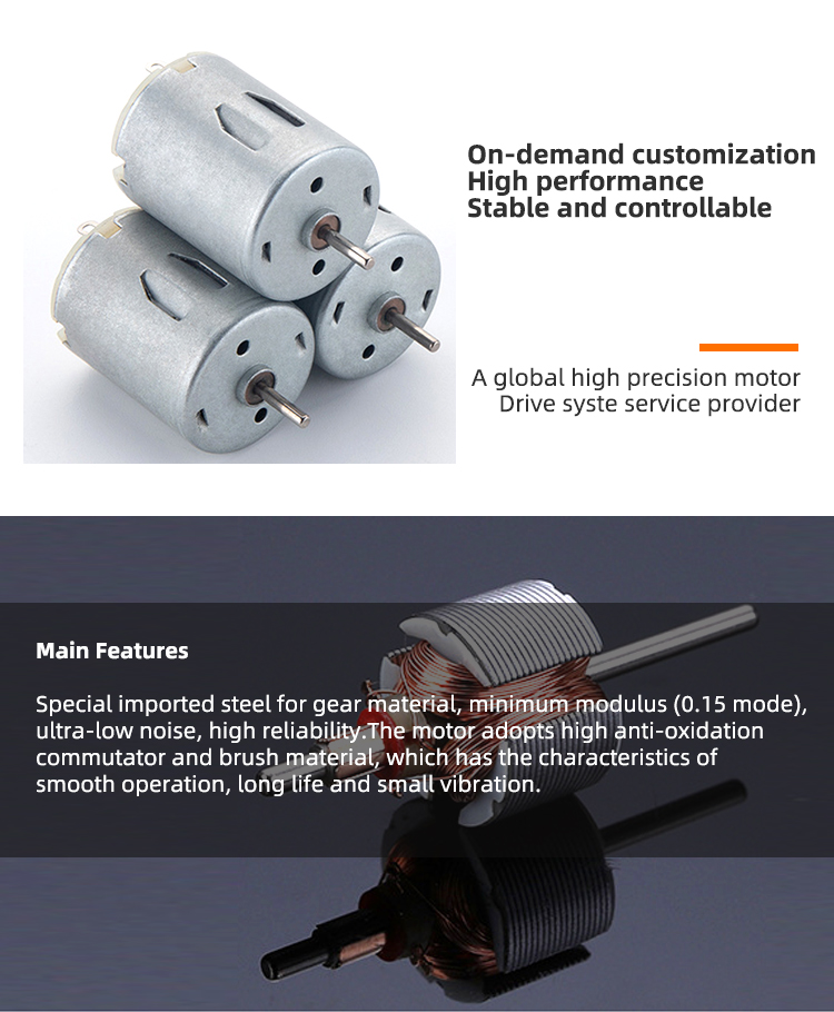 Faradyi Customized High Speed 3v 6v 9v 12v Motor Ie1 Rc Re Fk Ft 280 280sa Dc Motor