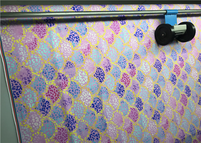 Wrap Knitted Nylon Lycra Swim Fabric , Old School Athletics Moisture Lycra Fabric For Swimwear