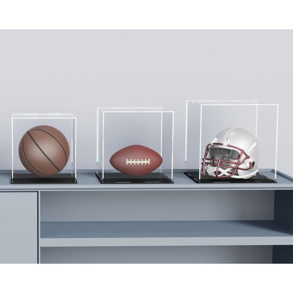 Golf Ball Acrylic Display Box For Football Boy Figurine Toy Model Helmet Collection Basketball