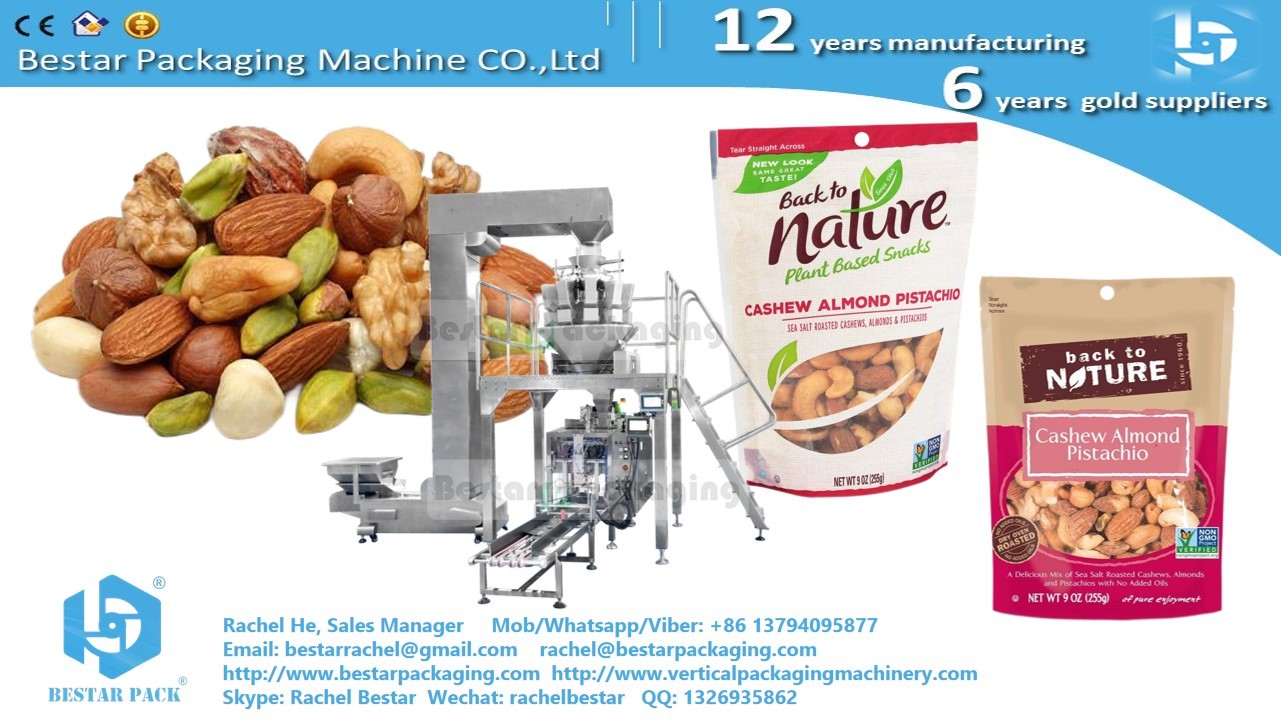 Breadcrumbs zipper pouch packaging machine