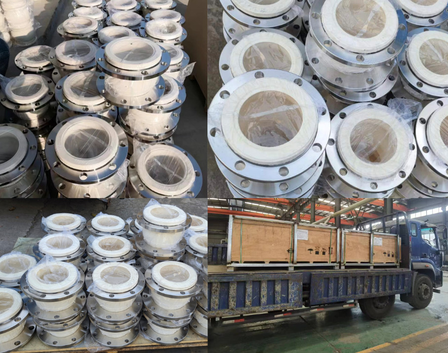 Food Grade Flange Connection Single Bellow Rubber Expansion Joint DN150 DIN PN10 SS316