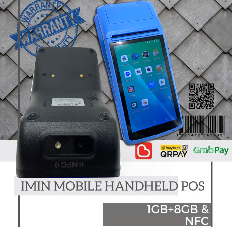 POS NFC Android Mobile POS Terminal With Label Or Receipt Printer