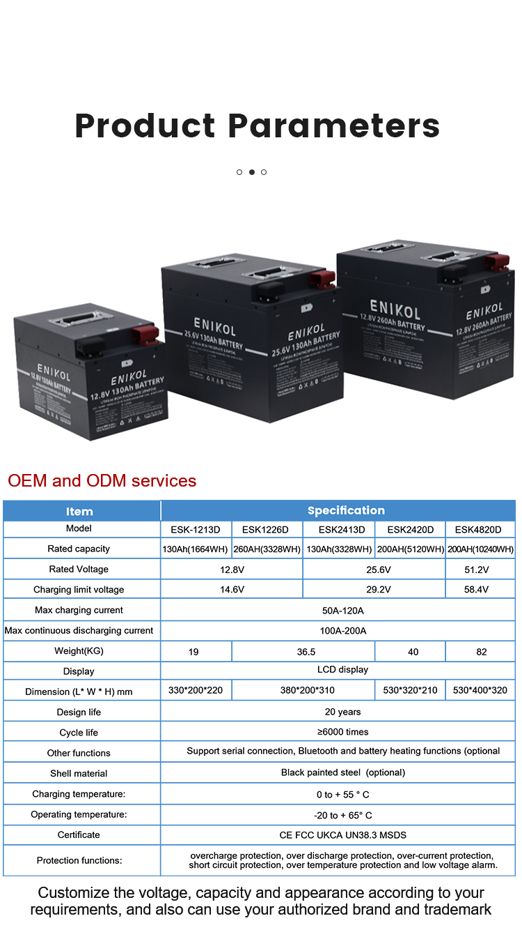 24 Volt Golf Cart Battery 200ah 5kwh Lifepo4 Solar Lithium Battery Pack Smart BMS