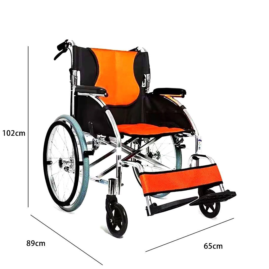 Foldable Medical Equipment Lightweight Aluminum Manual Wheelchair